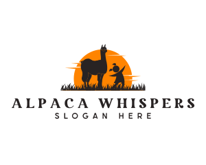 Alpaca Safari Zoo logo design