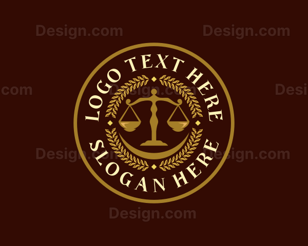 Legal Lawyer Justice Scale Logo