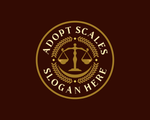 Legal Lawyer Justice Scale logo design