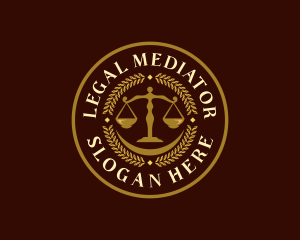 Legal Justice Scale logo design