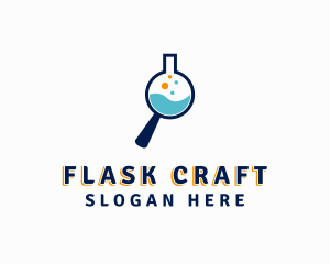 Flask Research Laboratory  logo design