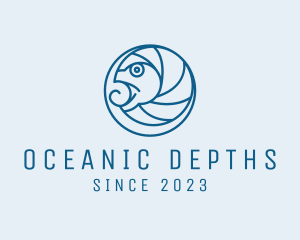 Ocean Fish Aquarium logo design