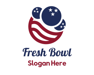 USA Bowling Ball logo design