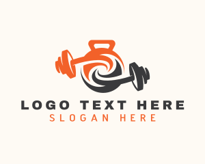 Gym - Gym Barbell Fitness logo design