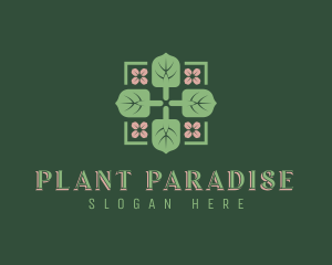 Shovel Leaf Pattern logo design