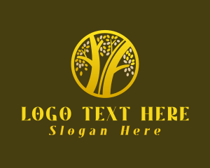 Gold Circle Tree logo