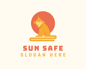 Sun Monkey Ape logo design