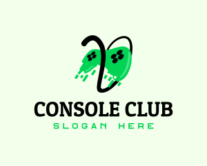 Green Pixelated Controller  logo