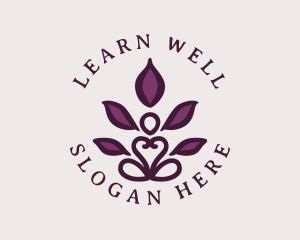 Floral Lotus Wellness logo design