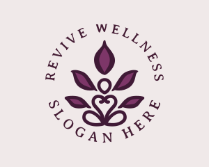 Floral Lotus Wellness logo design