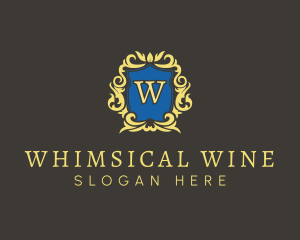 Premium Winery Crest logo design