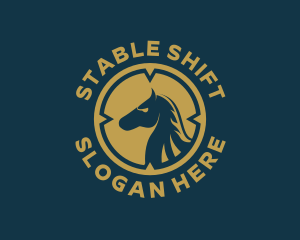 Horse Stallion Pony logo design