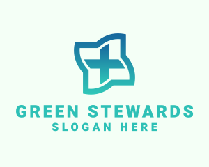 Green Medical Cross logo design