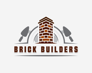 Brick Trowel Construction Mason logo design