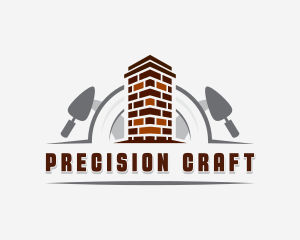 Brick Trowel Construction Mason logo design