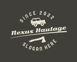 Offroad Truck Axe logo design