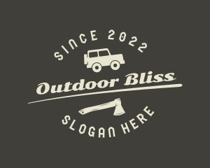 Offroad Truck Axe logo design