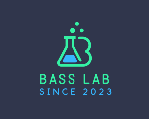 Science Lab Letter B logo design