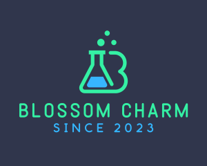 Science Lab Letter B logo design