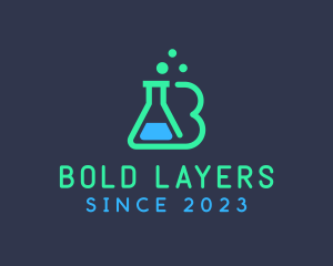 Science Lab Letter B logo design