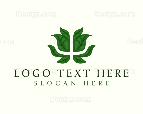 Psychology Wellness Leaf Logo