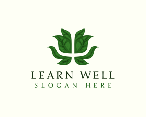 Psychology Wellness Leaf logo design