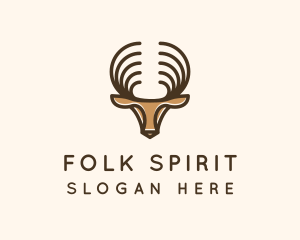 Deer Antlers Wild Forest logo