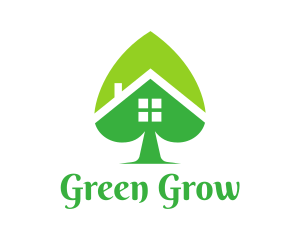 Green Spade House logo design