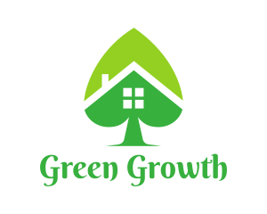 Green Spade House logo design