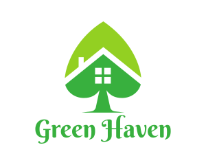 Green Spade House logo design