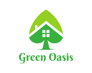 Green Spade House logo design