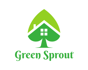 Green Spade House logo design