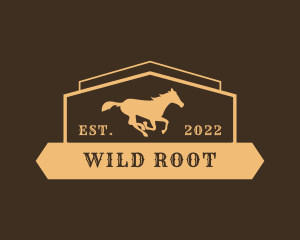 Western Wild Horse logo design