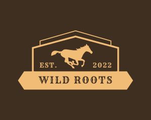 Western Wild Horse logo design