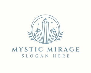 Mystic Nature Crystals logo design