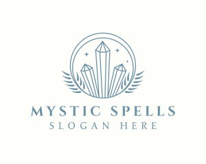 Mystic Nature Crystals logo design