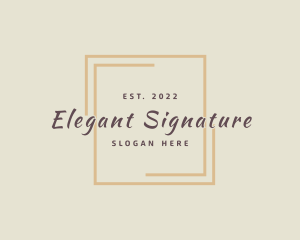 Elegant Luxury Square logo design