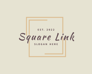 Elegant Luxury Square logo design