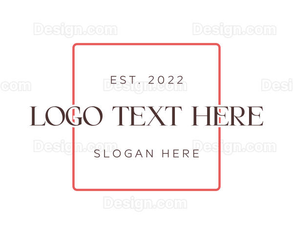 Simple Fashion Clothing Logo