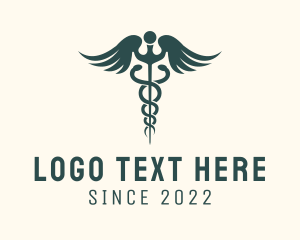 Healthcare Snake Caduceus  logo