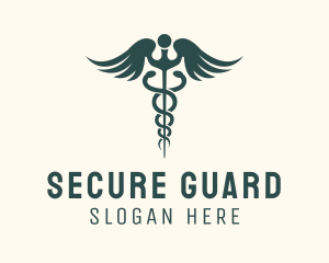 Healthcare Snake Caduceus  Logo