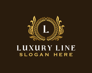 Luxury Wheat Crest logo design