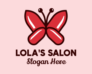 Salon Manicure Butterfly logo design