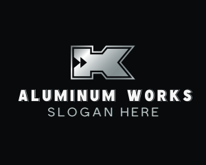 Aluminum Steel Metal logo