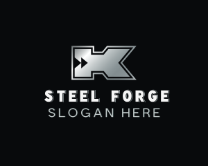 Aluminum Steel Metal logo