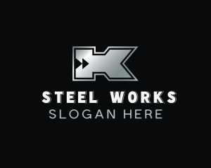 Aluminum Steel Metal logo