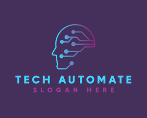 Artificial Intelligence Technology logo design