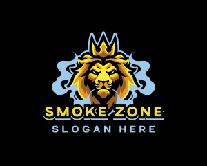 Lion Gaming Crown Vape logo design