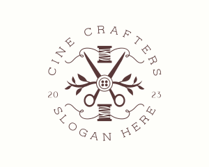 Sewing Shears Thread logo design