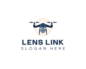 Drone Surveillance Camera logo design